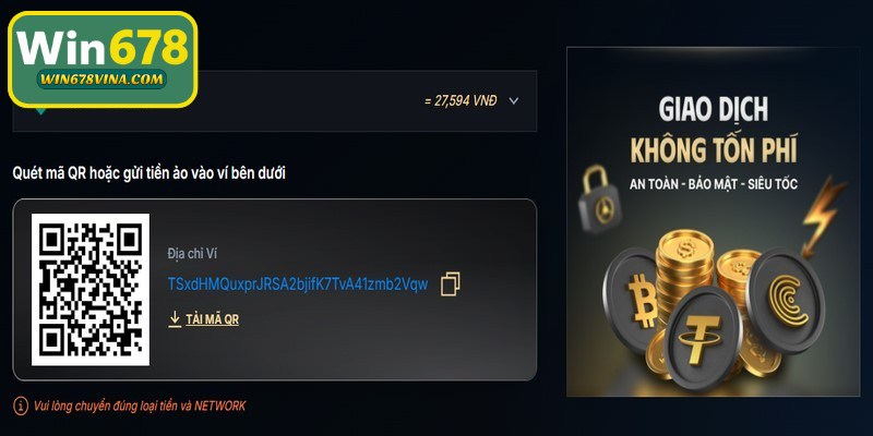 Quan trọng là bạn cần kiểm tra kỹ thông tin trên giao dịch nạp