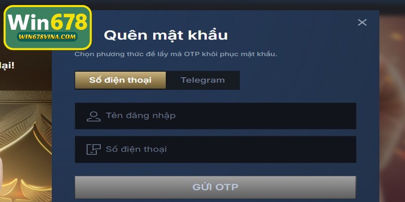 Quên mật khẩu WIN678 là trường hợp đặc biệt thường xuyên xảy ra