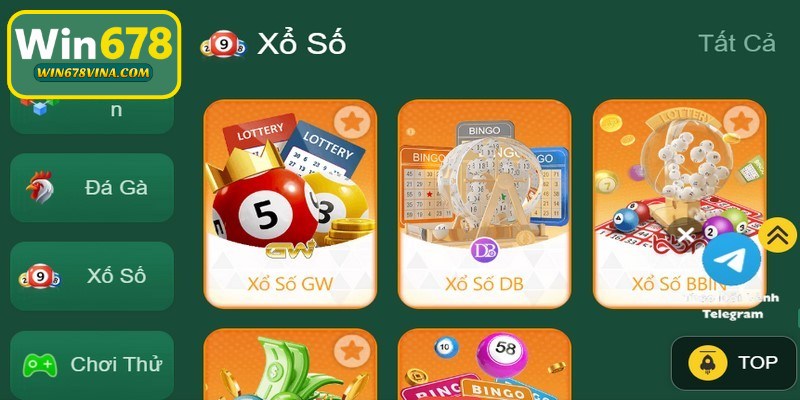 Xổ số WIN678 - Danh mục game mở ra cơ hội phát tài