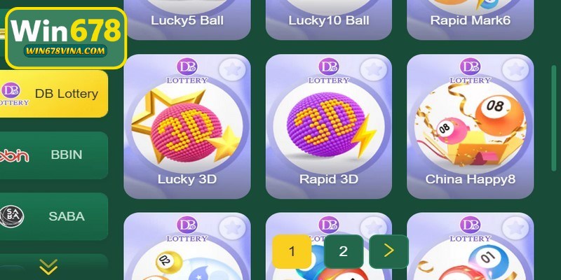 Các sảnh xổ số WIN678 hấp dẫn không thể bỏ qua